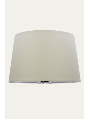 Krem Lambader Başlık Çap 35  cm  Konik Kumaş LB842