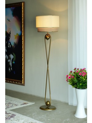 Noa Forever Statik Eskitme Mat Gold Metal Lambader