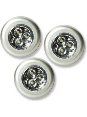 3 Adet Dokunmatik Spot Tasarruf Lambası Ampul Işık 3 Adet