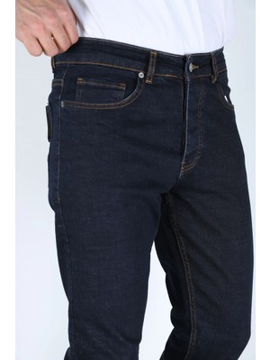 Regular Kalıp Kobalt Mavisi Erkek Kot Pantolon