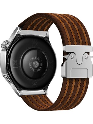 AktarMobile Huawei Watch Gt 5 Pro Gt 5 46 mm Uyumlu Naylon Dokuma Kumaş Kordon Premium Kayış Kilitli Toka