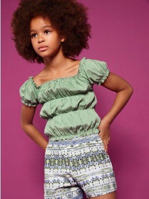 Mayoral Kız Çocuk  Şort Bluz Set 6292