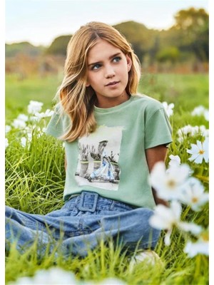 Mayoral Kız Çocuk Arkası Kesik Tişört 6008