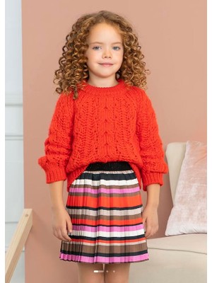 Mayoral Abel&lula Kız Çocuk Renkli Pilise  Etek  5521