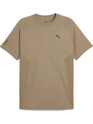 Puma Tech Better Erkek Kahverengi Yuvarlak Yaka Tişört