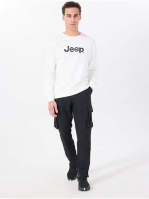 Jeep Lastikli Bel Düz Paça Standart Siyah Erkek Pantolon J4SM-PNT7204