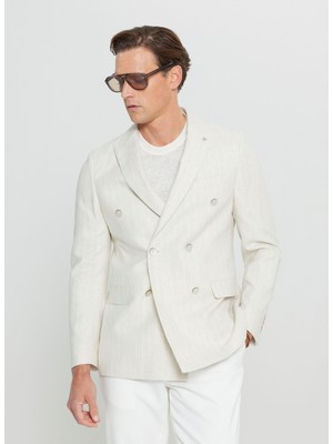 Altınyıldız Classics Slim Fit Bej Erkek Ceket ACE004252055_BEJ