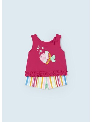 Mayoral Kız Bebek Tişört Şort 2 Li Set 1277