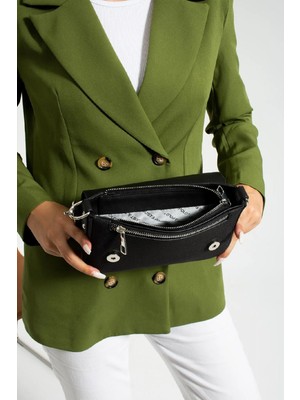 Just Polo JP6005 Kadın El ve Omuz Çantası Lakoste Kumaş 2 Akılı 5 Gözlü  OZT6005