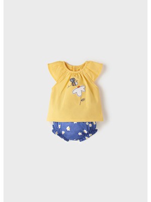 Mayoral Kız Bebek Yazlık Tişört Şort 2 Li Set 1202
