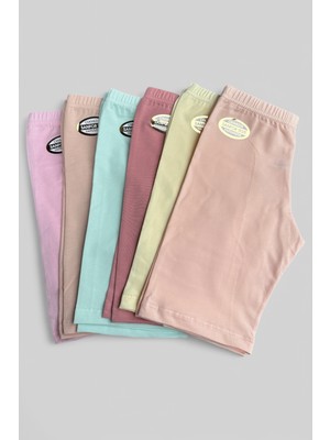 Katmirra 6'lı Kız Çocuk Kısa Diz Üstü Tayt