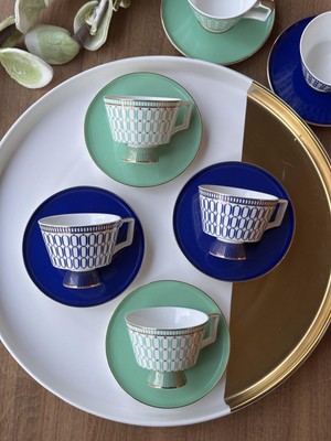 Rossev Indigio 6'lı Kahve Fincanı 90 cc