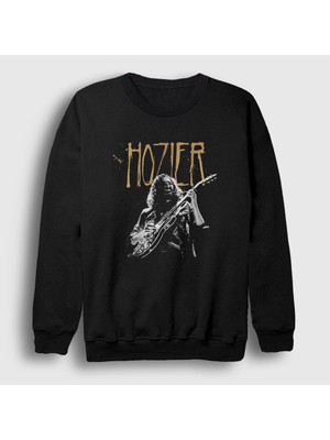 Presmono Unisex Siyah Dublin Guitar Müzik Hozier Sweatshirt