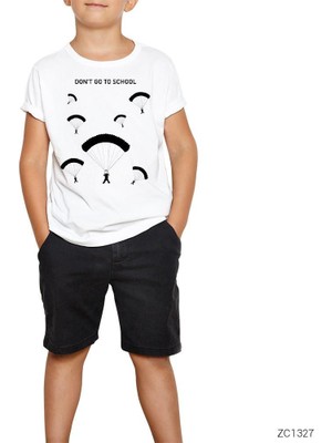 Pubg Dont Go School Beyaz Çocuk Tişört