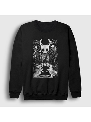 Presmono Unisex Siyah Shadow Oyun Hollow Knight Sweatshirt