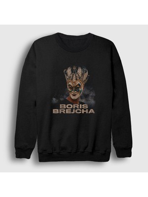 Presmono Unisex Siyah Venetian Dj Boris Brejcha Sweatshirt