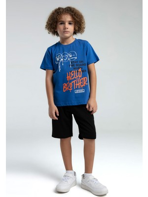 Rolypoly Erkek Çocuk Mavi Bermuda Takım