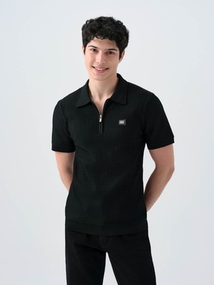 Loft Regular Fit Siyah Erkek T-Shirt LF2039305