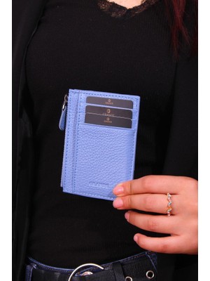 Louisiana Polo Grande Hakiki Deri Kartlık Buz Mavi 853