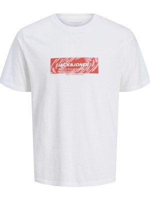 Jack & Jones Jcorecharge Front Prınt Ss Crew Neck FST12276411