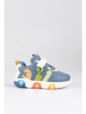 Işıklı Hafif Ortopedik Cırtlı Erkek-Kız Çocuk Ayakkabı