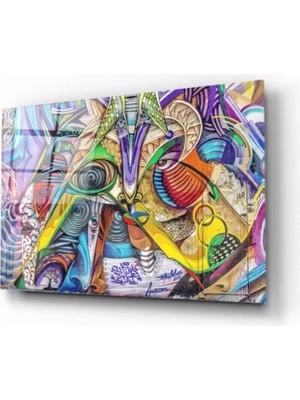 Sokak Sanatı Cam Tablo 50 x 70  cm