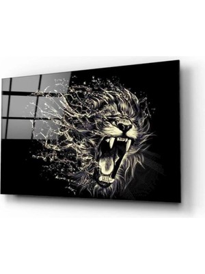Marsilyan Aslan Cam Tablo
