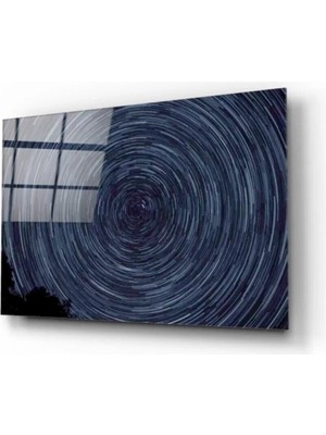 Kuzey Işıkları Cam Tablo 50 x 70  cm