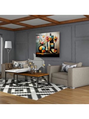 Vazo Karpuz Sanatsal Cam Tablo