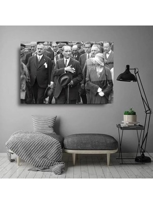 Mustafa Kemal Atatür Sanatsal Cam Tablo