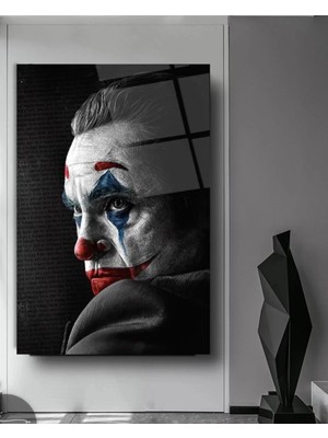 Marsilyan Üzgün Joker Sanatsal Cam Tablo