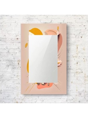 Dekorarif Desenli Dikdörtgen Duvar Aynası 89