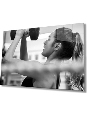 Marsilyan- Siyah Beyaz Insan Fotoğrafları Cam Tablo