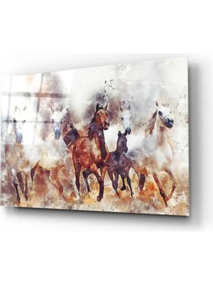 Marsilyan- Atlar Cam Tablo