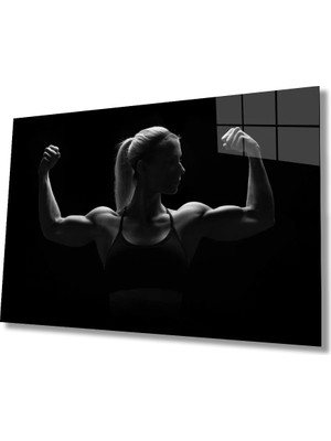 Marsilyan- Spor Fıtnes Cam Tablo   Sports Fitness