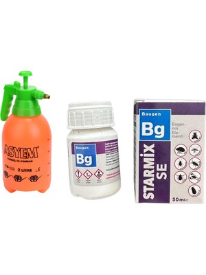 Starmix Asyem Pompa 2 Lt + 50 ml (Hamam Böçeği , tahta Kurusu , pire, Haşere ve Kene Öldürücü)