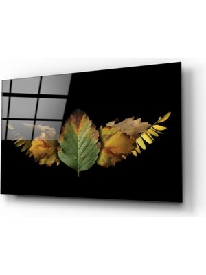 Marsilyan- Yapraklar Cam Tablo