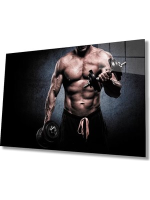 Marsilyan- Spor Fıtnes Cam Tablo   Sports Fitness