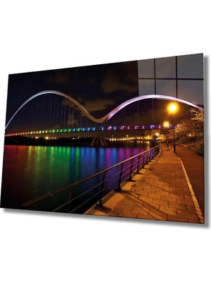 Marsilyan- Şehir Manzaralı Cam Tablo Urban Area View