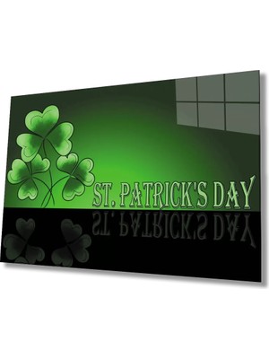 Marsilyan- Patricks Day Yeşil Cam Tablo