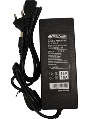 Dora Led  12 Volt 10 Amper Laptop Tipi Adaptör  IP20 Iç Mekan