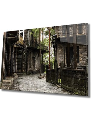Marsilyan- Eski Sokak Cam Tablo Old Street