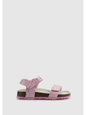 Pembe Kız Çocuk Düz Sandalet