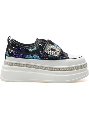 Kadın Taş Detaylı Sneaker Günlük Ayakkabı 25Y 25Y423-1 Z