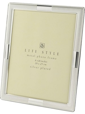 Gümüş Metal Çereve 20X25CM Dekoratif Hediyelik Life Style Photo 1 Adet