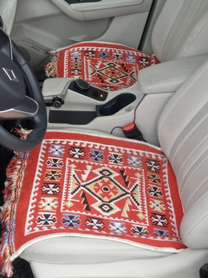 Obam  Oto Koltuk Kılıfı (Çift Taraflı )Yıkanabilir Araba Takımı Kilim Kırmızı Renk FİAT,WW,OPEL,HYUNDAİ,BMW,MERCEDES,HER ARACA UYGUN