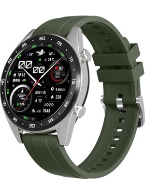 Novatis Huawei Watch 3 Gt Gt2 GT2E Gt3 Gt4 Gt 5 Pro Se Elite 46MM Uyumlu 22MM Silikon Metal Tokalı Kordon