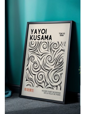 Artiera Doğal Ahşap Çerçeveli Japandi Motifli Sanatsal Tablo