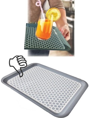 Kaydırmaz Tabanlı Servis Tepsi Sunum Tepsisi-1136-02