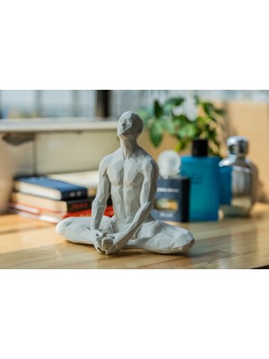Yoga/meditasyon Yapan Iskandinav Tarzı Biblo Heykel Figür Dekor Dekorasyon Hediyelik Denge ve Huzur